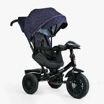 Велосипед трёхколёсный Best Trike 8066 / 511-36 «Perfetto» с поворотным сиденьем и надувными колёсами, синий