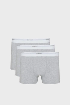 Чоловічі сірі боксери (3 шт) CORE TRUNK 3 PACK Gant XXL 900003333