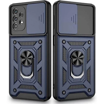 Протиударний чохол Armor Ring + захиcт камери для Samsung Galaxy A52 та A52s (A525/A528) Simon case синій 4521