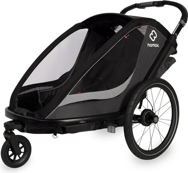 Велосипедний причіп Hamax Cocoon One Чорний (7029774002365)