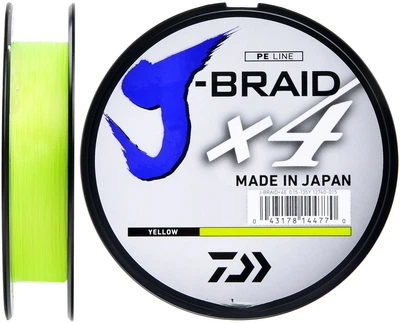 Шнур Daiwa J-Braid X4E 135 m 10.2 kg 0.19 mm 2.0 Yellow (1102-12740-019)