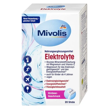 Електроліти - пакетики, 20 шт. Mivolis, від DM (Німеччина)