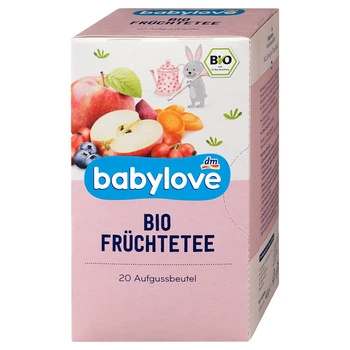Детский органический фруктовый чай Babylove Bio Fruchtetee, 40 г (20 пакетиков)