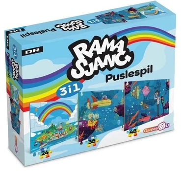 Puzzle Games4U Ramasjang 3 w 1 Dno morskie (24, 35, 48 elementów) I-1400109 (5704907959939)
