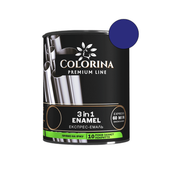Эмаль-грунт 3в1 Colorina синяя (RAL 5002) 0,75 л