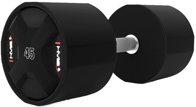 Гантель HMS HPC CPU поліуретанова 45 кг Black (5907695509472)