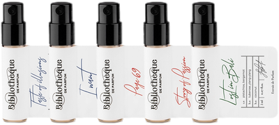 Zestaw miniatur damskich Bibliotheque de Parfum Warm & Addictive Woda perfumowana Taste Of Illusions 2 ml + I Want 2 ml + Page 69 2 ml + Story of Passion 2 ml + Lost In Bali 2 ml (4820271430773)