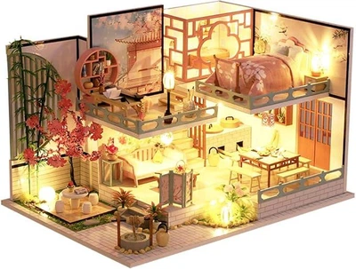 3D Румбокс DIY House в японському стилі + Пилозахисний купол (M032-B)