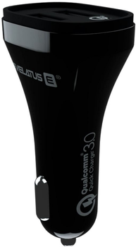 Автомобільний зарядний пристрій Evelatus QCC02 USB-A Black (QCC02BK)