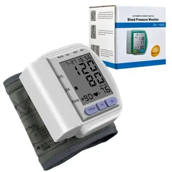 Автоматический тонометр для измерения давления пульса на запястье Blood Pressure Monitor CK-102S сфигмоманометр