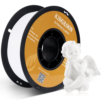 Филамент (пластик для 3D принтера) Kingroon PLA NPLA001-ZX 1,75мм 1 кг White