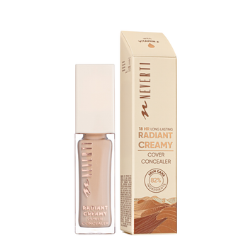 Консилер для обличчя стійкий Neverti Radiant Creamy Cover Conealer з вітаміном Е 10 мл (NP303), 003 Warm Nude Світло-бежевий