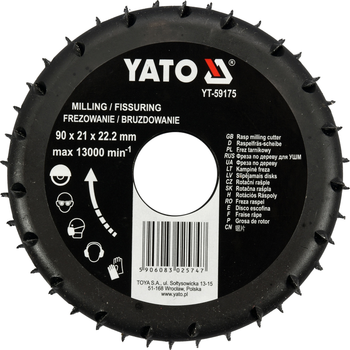 Frez tarnik do drewna Yato YT-59175 90 mm (5906083025747)