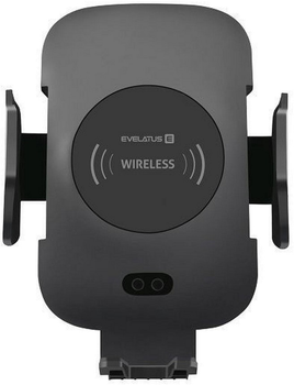 Ładowarka samochodowa Evelatus WCH01 Car Holder with Wireless Charging 10W Black (WCH01BK)
