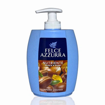 Мило рідке FELCE AZZURRA бурштин та арган ambra e argan nutriente 300мл
