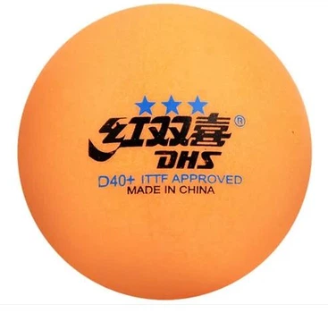 М’яч для настільного тенісу DHS Cell-Free Dual 40+ мм 3* ORANGE 1 шт. 160451
