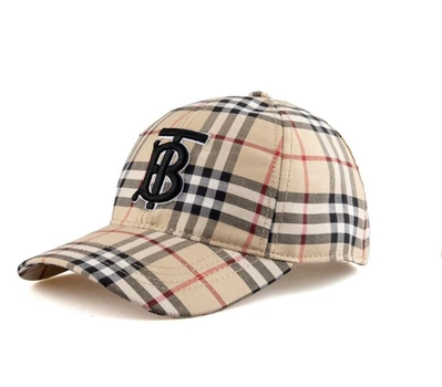 Кепка с принтом Burberry унисекс коричневая (k010)