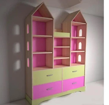 Дитяча шафа-замок Design Service «Макси» DS-05 рожева