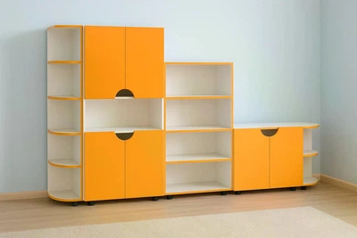 Детская стенка «Миниленд» на ножках Orange