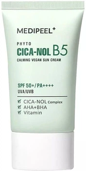 Успокаивающий солнцезащитный крем для лица 50 мл Medi Peel Phyto Cica-Nol B5 Calming Vegan Sun Cream SPF 50+ PA++++