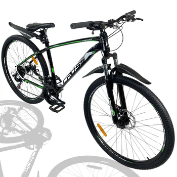 Велосипед CrossBike 26" Tracker 2025 Рама 17" black-green