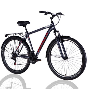 Велосипед ST 28" Formula MAGNUM DD FR рама-20,5" темно-серебристый с красным 2025