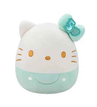 М'яка іграшка SQUISHMALLOWS – ХЕЛОУ КІТТІ У СМАРАГДОВОМУ (20 cm)