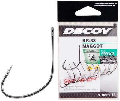 Крючок Decoy KR-33 Maggot #6 (12 шт/уп)