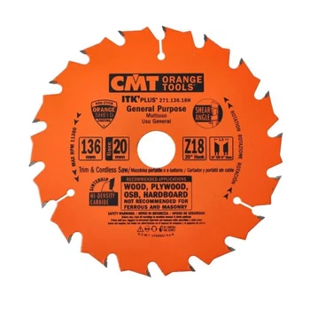 Диск пильный по дереву CMT 136x20x18Т (271.136.18H)
