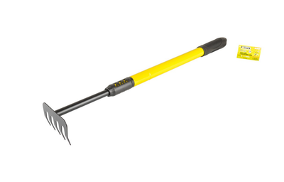 Грабли прямые Mastertool 630-910 x 95 мм резиновая ручка (14-6178)