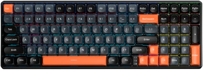Клавиатура проводная AULA S100 Wired Keyboard Brown Switch Black EN/UA (6948391203157)