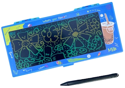 Пенал LCD дисплей з полем для малювання ручкою різнокольоровий з можливістю стирання малюнка