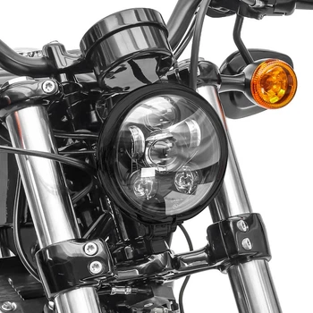 Фара світлодіодна 5,75 дюйми для Harley Breakout 13-17 чорна від Craftride