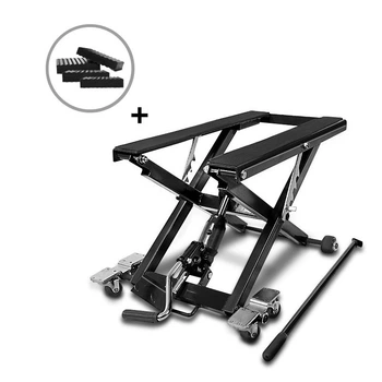 Підйомна платформа для мотоциклів ConStands Mid-Lift XL домкрат для мотоциклів до 500 кг, включаючи гумові блоки чорного кольору