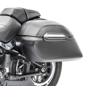 Комплект бокових кофрів для мотоциклів Craftride K3 33Ltr, включаючи жорсткий кейс чорного кольору з монтажним комплектом