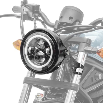 Комплект світлодіодних фар 7 дюймів Harley Davidson Sportster Forty-Eight 48 / Special black C11 Craftride