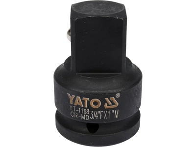 Переходник ударный квадрат 3/4" - квадрат 1", L= 63 мм YATO (YT-1168)
