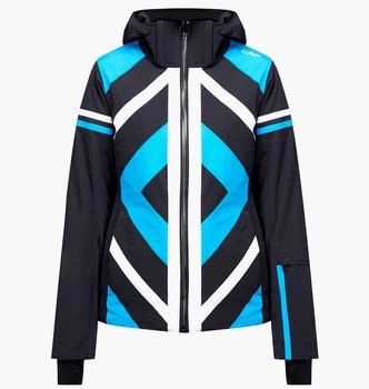 Куртка Cmp Jacket Zip Hood Black/Blue 32W0256-U901 44