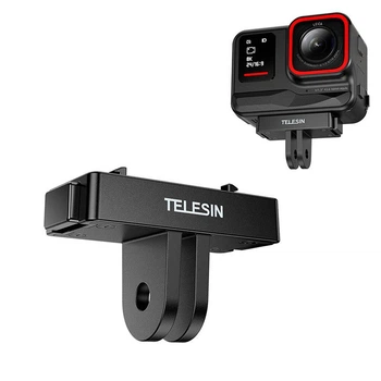 Магнітний адаптер для Insta360 Ace/Pro/Pro2/X4/X5 швидкознімне кріплення тримач перехідник із зачепами TELESIN S7-JBK-06-TIS (20255)