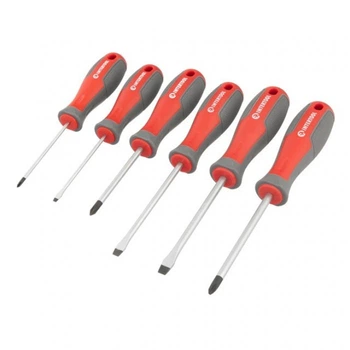 Набор отверток 6 ед INTERTOOL VT-3346 SL3.0*75мм, SL5.0*100мм, SL6.0*100мм, PH0*75мм, PH1*75мм, PH2*100мм