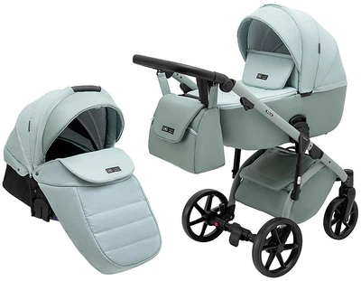 Коляска 2 в 1 Adamex Nola Natura 8 mint