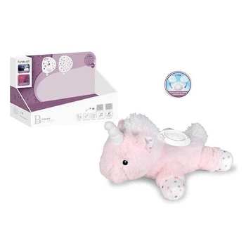 Мягкий ночник-игрушка Funmuch FM 666-63 "Единорог" сплюшка, дышит, проектор, 3 накладки, подсветка, мелодия, звуки