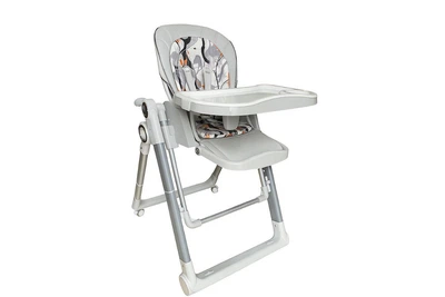 Універсальний стілець Adbor Glamour 3 в 1 grey: для годування, ігор і сну, знімні чохли, швидке складання