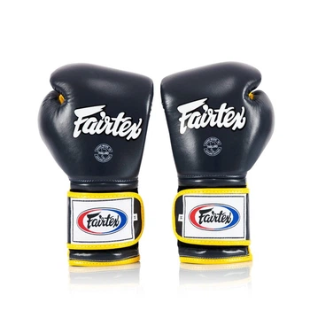 Боксерські рукавиці Fairtex BGV9 Mexican Blue/Yellow 10 унцій