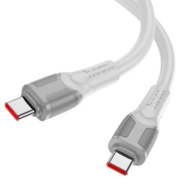 Кабель швидкої зарядки Hoco X106 Big bull PD 240W 3A/5А Передача даних Type-C на Type-C 3м Gray