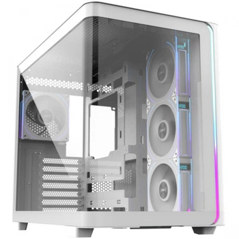 Корпус FSP M580-WP Midi Tower ATX без блока питания с 4×120 мм ARGB вентиляторами 2×USB 3.0 и USB Type-C Белый