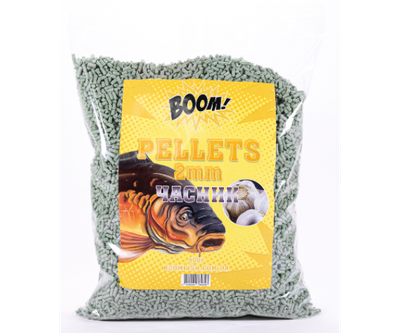 Пеллеты гранулы Boom Pellets 2мм 900г Чеснок