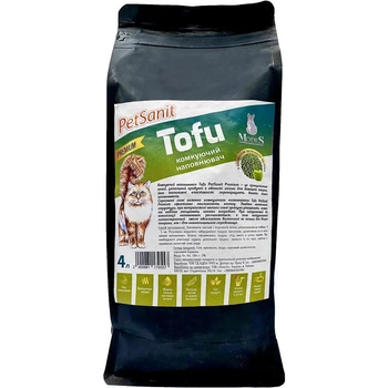 Наповнювач гігієнічний соєвий Modes PetSanit Tofu Premium з ароматом яблука для котів 4 л