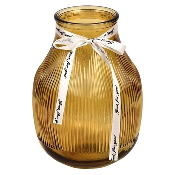 Ваза скляна "Gold" 18*7см R93885