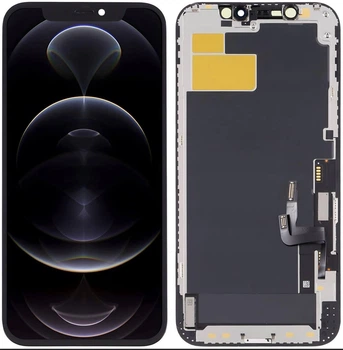Дисплей APPLE iPhone 12/ 12 PRO (IPS) (IN CELL) (ZY) с черным тачскрином
